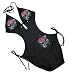 Black TRUE LOVE Tattoo Heart Rhinestone Monokini