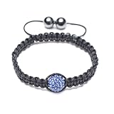 Bling Jewelry Children Shamballa Bracelet Blue Sapphire Color Swarovski Crystal 10mm