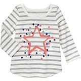 ジンボリー GYMBOREE/ スパークル スター ティ ヘザー グレー ストライプ トップス半袖Tシャツ 4歳【並行輸入】