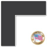 12x16 Black Custom Mat for Picture Frame with 8x12 opening size