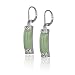 Sterling Silver Jade Dangle Earrings