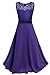 iEFiEL Big Girls Lace Chiffon Flower Girl Dress Wedding Prom Dance Ball Party Maxi Gown