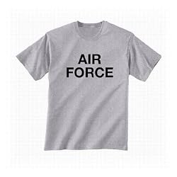 Vintage Air Force Short Sleeve T-Shirt - Military Style Physical Training T-Shirt in gray
