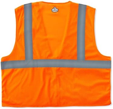 Ergodyne GloWear 8210Z ANSI Economy High Visibility Reflective Safety Vest, Zipper Closure