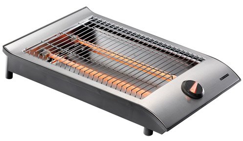 Design Edelstahl Flachtoaster mit Timer Toaster 
