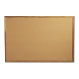 Boone Oak Frame Natural Cork Bulletin Board, 48in. x 72in.