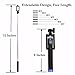 Selfie Stick,Premium Quality Bluetooth Self-portrait Monopod from Xtreme Accessories,pocket size with FREE Waterproof Storage Pouch (Black)