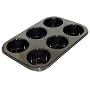 WellBake� Silicone Bakeware Professional 6 Cup Muffin Pan.  Heavy Duty Non-Stick Silicone + 10 Year Guarantee