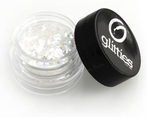 Diamond Dust -.040" / 1MM Hexagon - 10 Gram Jar - Iridescet Glitter- Solvent Resistant Glitter for nails - White Glitter - High Quality Glitter - Cosmetic Glitter - Hexagon glitter for nails- Franken polish supplies -Franken polish kit- Hexagon glitter - gel glitter - acrylic glitters - gel polish glitter - glitter for nail polish - nail art supplies - nail art glitter - nail art Hexagon glitter