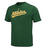 MLB Kurt Suzuki Oakland A'S Adult Short Sleeve Basic Tee (Dark Green, Medium)
