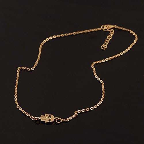 PassionBox(TM) Good Luck Hamas Fatima Hand Short Necklace Chain Necklace