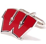 University of Wisconsin Badgers Cufflinks - NCAA College Athletics Sports Themed Formal Wear