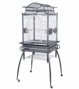 Marvelous Pet Supplies VA1201MBCA Veranda Bird Cage in Black-Gray