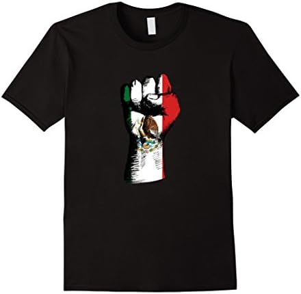 Men's Mexican Fist T-Shirt | Mexico Brown Pride 3XL Black