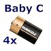 4 Stück Duracell OEM / Plus Alkaline Batterie MN1400 Baby C im speziellen Folien Sonderpack von wns-emg-world