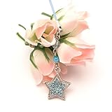 Blue Adorable Star Cell Phone Charm Cubic Stone