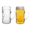 Domestic 922675 Kugelmasskrug 1 Liter mit Schild und Eichung, 2-er Set