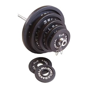 CAP Barbell 35 lb Black Olympic Weight Plate