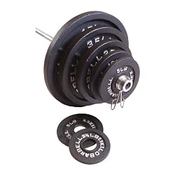 CAP Barbell 25 lb Black Olympic Weight Plate