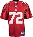 Osi Umenyiora Jersey: Reebok Red Replica #72 New York Giants Jersey - Small