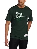 MLB Men's Oakland Athletics Authentic Collection Change Up Short Sleeve Basic Tee by Majestic (Dark Green, XX-Large)