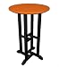 Recycled Earth-Friendly Outdoor Patio Bistro Counter Table - Black and Orange