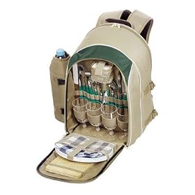 Sac � dos pique nique - Isotherme - Vert - 4 Personnes