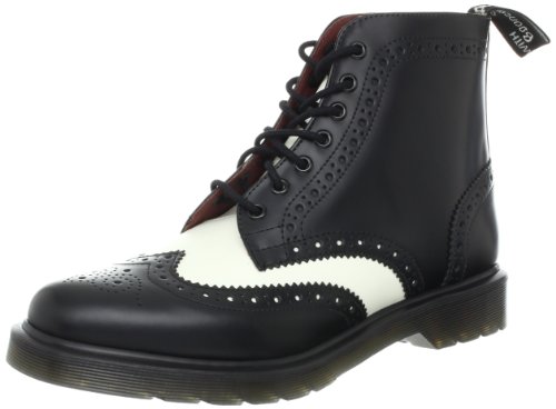 Dr. Martens Men's Affleck Boot,Black/Off White Smooth,10 UK/11 M US