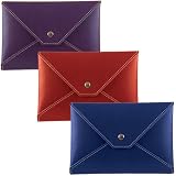 Italian Leather Photo Envelope, Snap Closure, 4x6