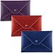 Italian Leather Photo Envelope, Snap Closure, 4x6
