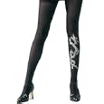 Opaque Lycra Sexy Tights Hosiery Leg Wearwith Laser Dragon Print