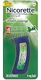 Nicorette mini Nicotine Lozenge Mint 4 milligram Stop Smoking Aid 20 count