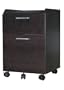 4D Concepts Rolling File Cabinet, Espresso