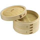 Joyce Chen 26-0013, 10-Inch Bamboo Steamer Set