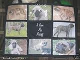 I Love My Mastiff Personalized Photo Tote Bag Navy Blue