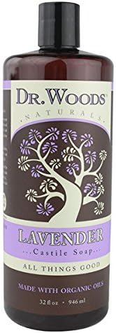 Dr.Woods Products Castile Liquid Soap, LAVENDER 32 OZ by Dr Woods Products