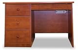 Computer Desk with surge protector Brandy/White