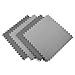 Norsk-Stor 240251 Reversible Recyclamat Multi-Purpose Foam Flooring, Black/Gray, 4-Pack