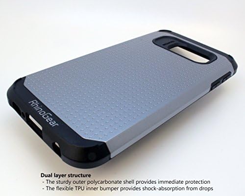 Galaxy S6 Case, RhinoGear® Slim Armor Case for Samsung Galaxy S6 [Dual-Layered Tough Armor Case] (Satin Silver)