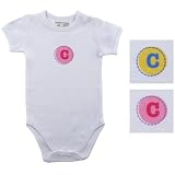 Personalized Initial Bodysuit - C - Boy - 9-12 months