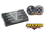 PAIR OF KICKER DS600 6 '' 2-WAY COAXIAL SPEAKER AND ONE KICKER KX150.2 150 WATT 2 CHANNEL AMP