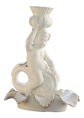 Belleek Dolphin Candleholder - B0941