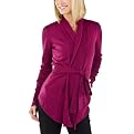 Merona&reg; Collection Petites Merino Wrap Cardigan - Raspberry