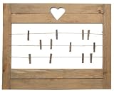 Couleur d'int�rieur - Porte photo c?ur pin massif effet vielli