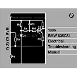 1986 BMW 635CSi Electrical Troubleshooting Manual Reprint by BMW