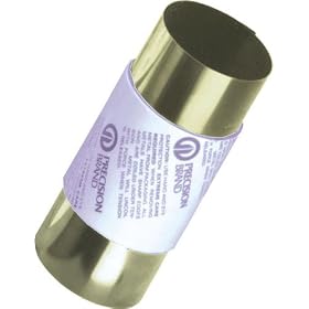 Precision Brand 0.001" Thick 6" x 100" Brass Shim Stock Roll