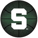 Michigan State Basketball Rug 4' Round