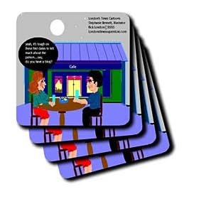 The Blog-Blind Date - Set Of 4 Ceramic Tile Coasters by 3dRose LLC