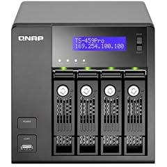QNAP TS-459 Pro NAS-Geh?use (Gigabit, 2x RJ45, 4-Bay f?r 8,9 cm (3,5 Zoll), SATA-I/II, 1GB DDR2 RAM, 5x USB 2.0, 2x e-SATA, RAID 0/1/5/6)