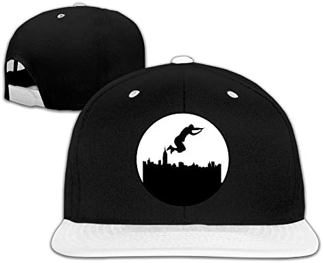 Play Parkour In New York Adjustable Hats Unisex Hip-hop Baseball Caps White
